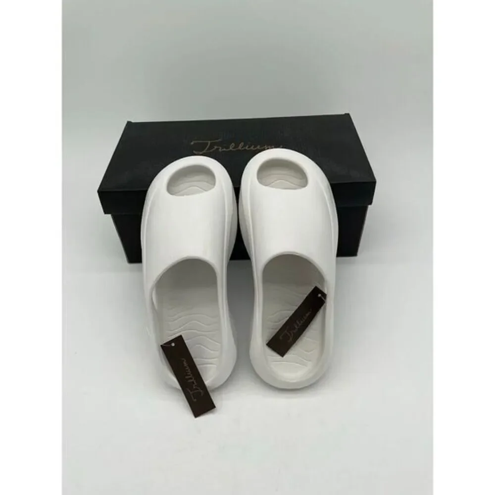 Trillium‎ Palmer Slide Sandal White NEW Size 8